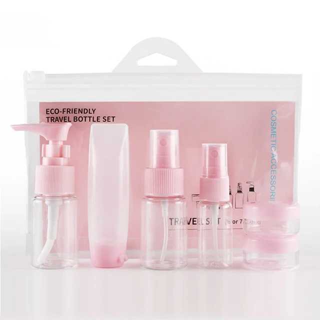 2021 Popular Mini Travel Bottle Set For Cosmetic Packaging Plastic Container Kit