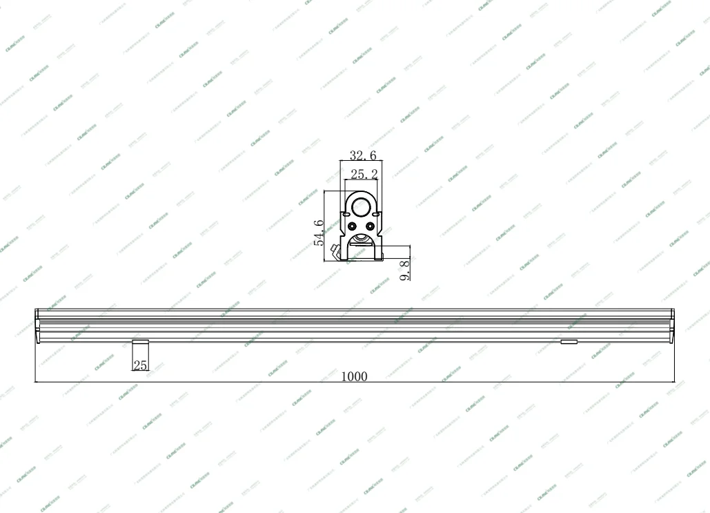Hotel Building Waterproof IP65 Aluminium Housing Lighting Project outdoor RGBW Linear Led Wall Washer Light bar 12W