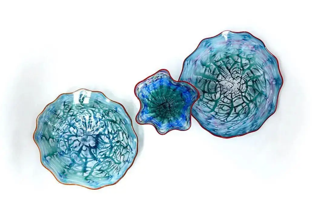 New Arrival Beautiful Color Handcraft Figurine Ceiling Hanging Murano Glass Chandelier Pendant Lamp