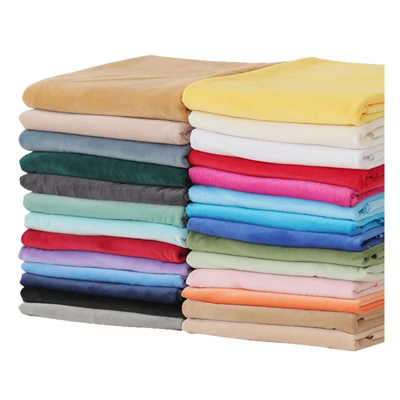 100% Polyester Velboa Super Soft Knitted Fabric for Bedding Home Textiles Garments Home Furnishing