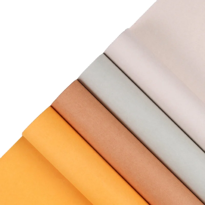 Custom logo korean flower wrapping paper vintage solid color flower packaging paper