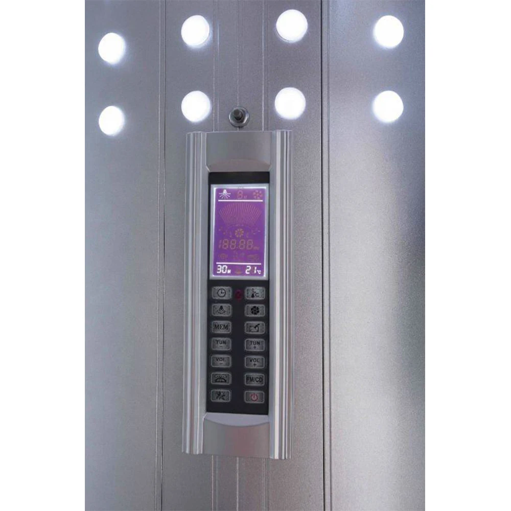 Bathroom aluminum profile tempered glass sliding door massage bath for 2 person simple dubai girl computer wet steam shower room