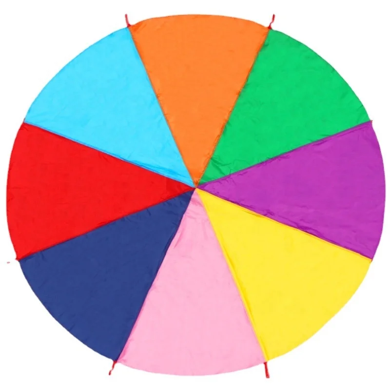 Garden game Play Parachute  with 12 Handles Play Parachute for 8 12 Kids Tent for Cooperative Games