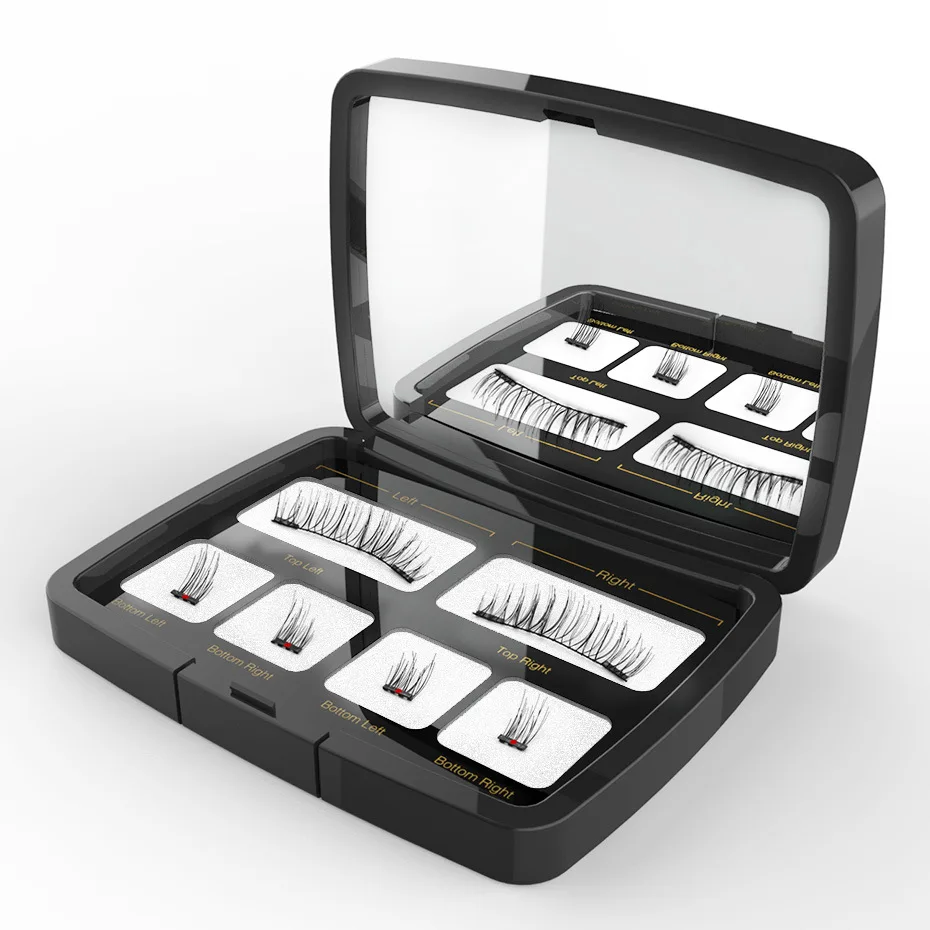 Hot selling strong magnetic eyeliner private Label eyelashes Waterproof Magnetic cream eyeliner and 2 pairs of eyelash set