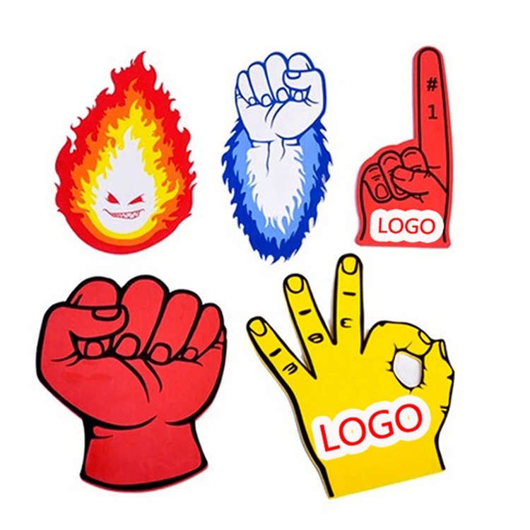 Custom Party decoration Festival popular activity sports cheering EVA foam mini finger cheerleading thumb refueling foam hand