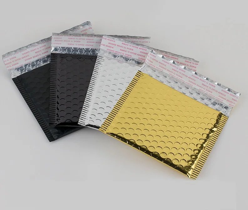 Wholesale Gold Aluminized Film Bubble Bag ThickenedBubble Envelope Bag Double shock-proof Flying Envelopes Mailer Bag