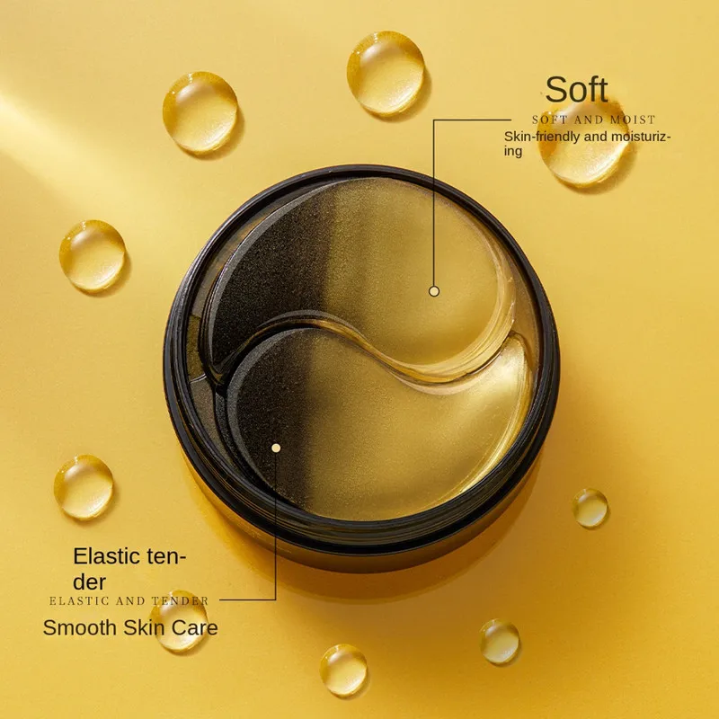 Hot Sale Factory Price OEM Anti Wrinkle 24K Golden Hydrogel Collagen Eye Care Facial Patch Eye Mask For All Skin Types