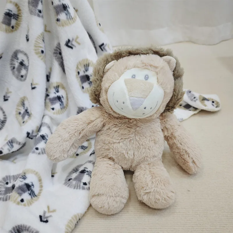 Детское одеяло + плюшевый чехол для младенцев и новорожденных Подарочная коробка игрушки Коралловый Бархатный Чехол четырех сезонов Набор цветных коробок