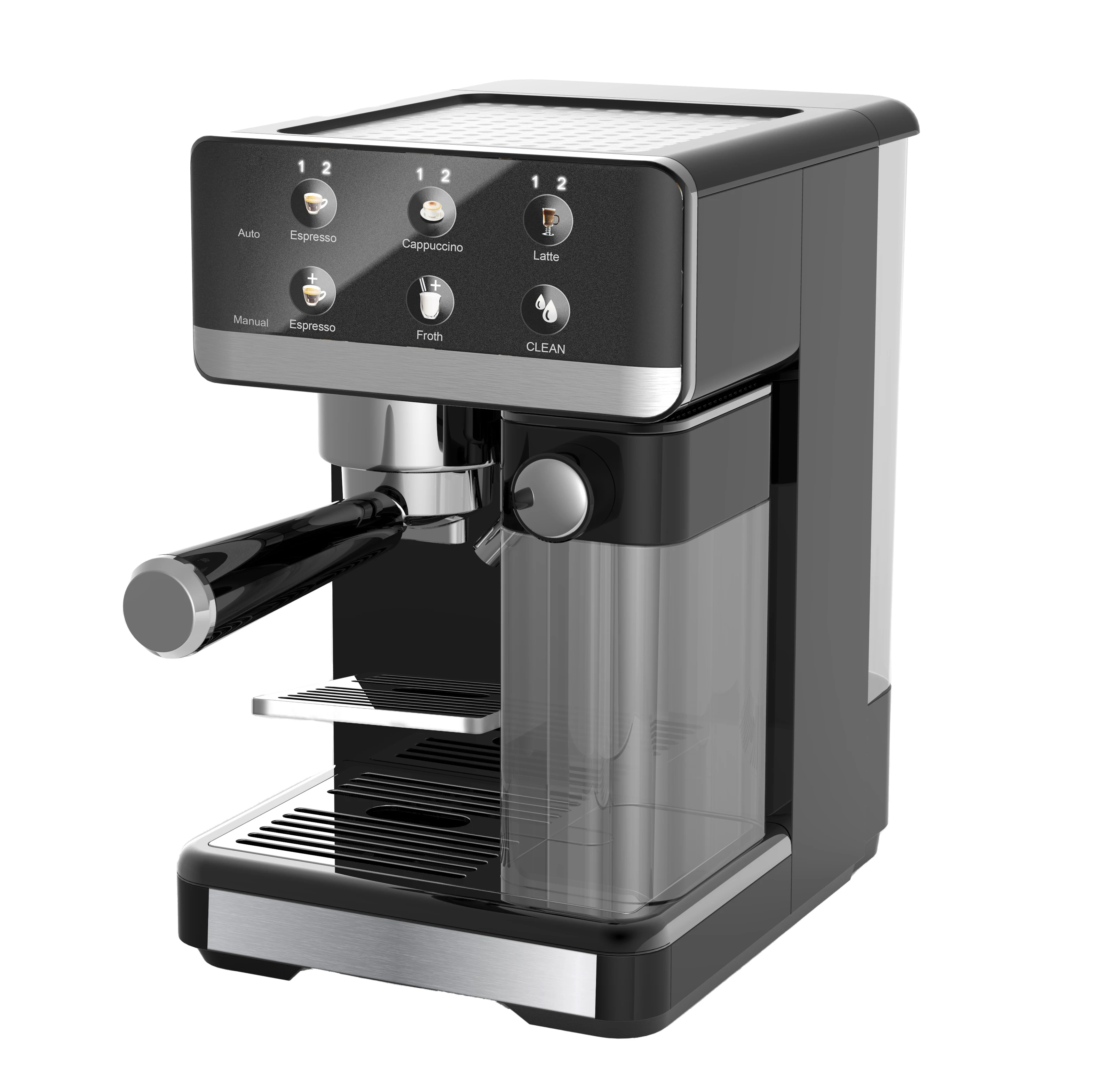 Factory Supply Commercial Touch Screen Electric Automatic Espresso Machine With Milk Flother