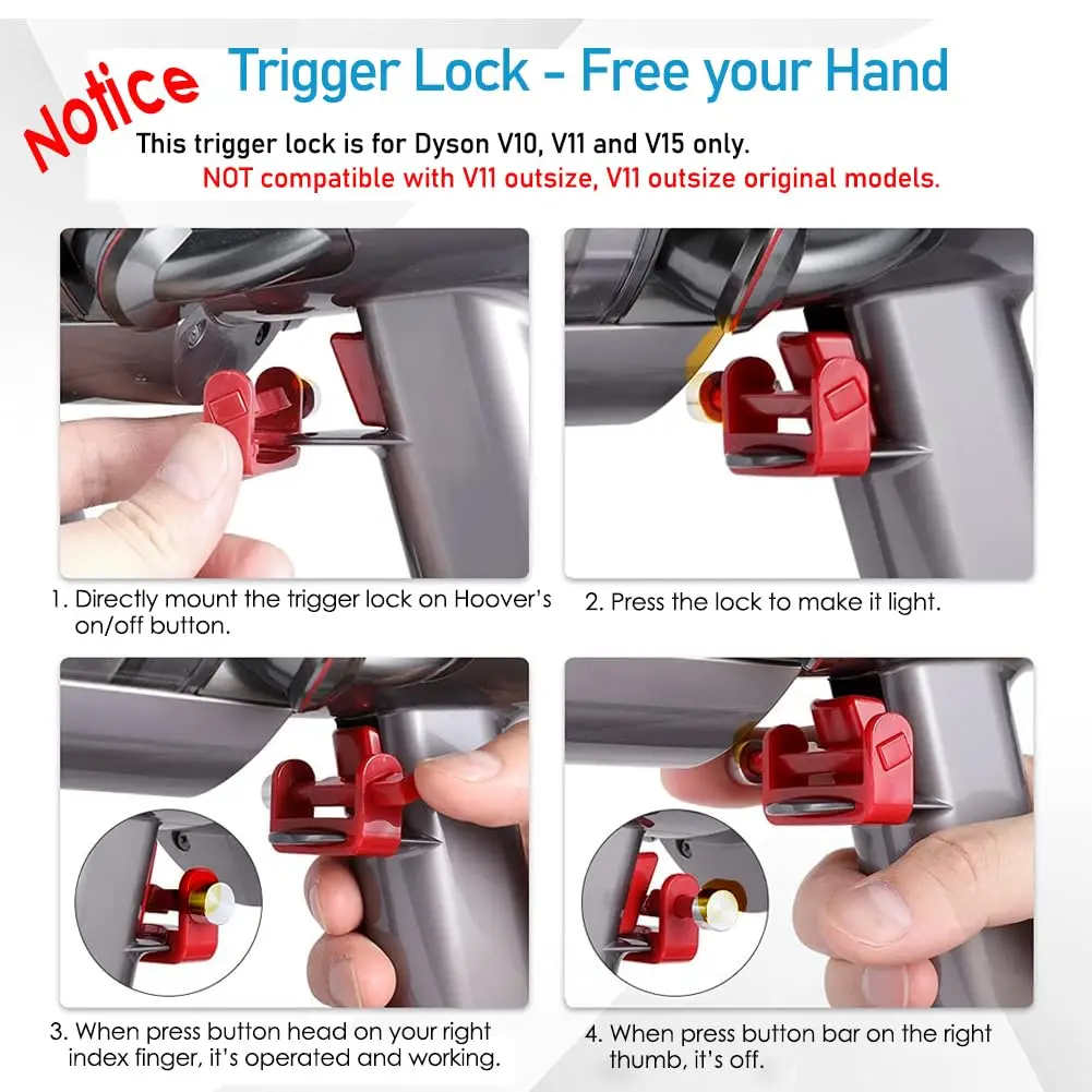 2 Pack V11 V15 Filter Replacement for V11 Absolute Animal Torque Drive Detect Extra Pro Plus Washable With Tigger Lock and Brush