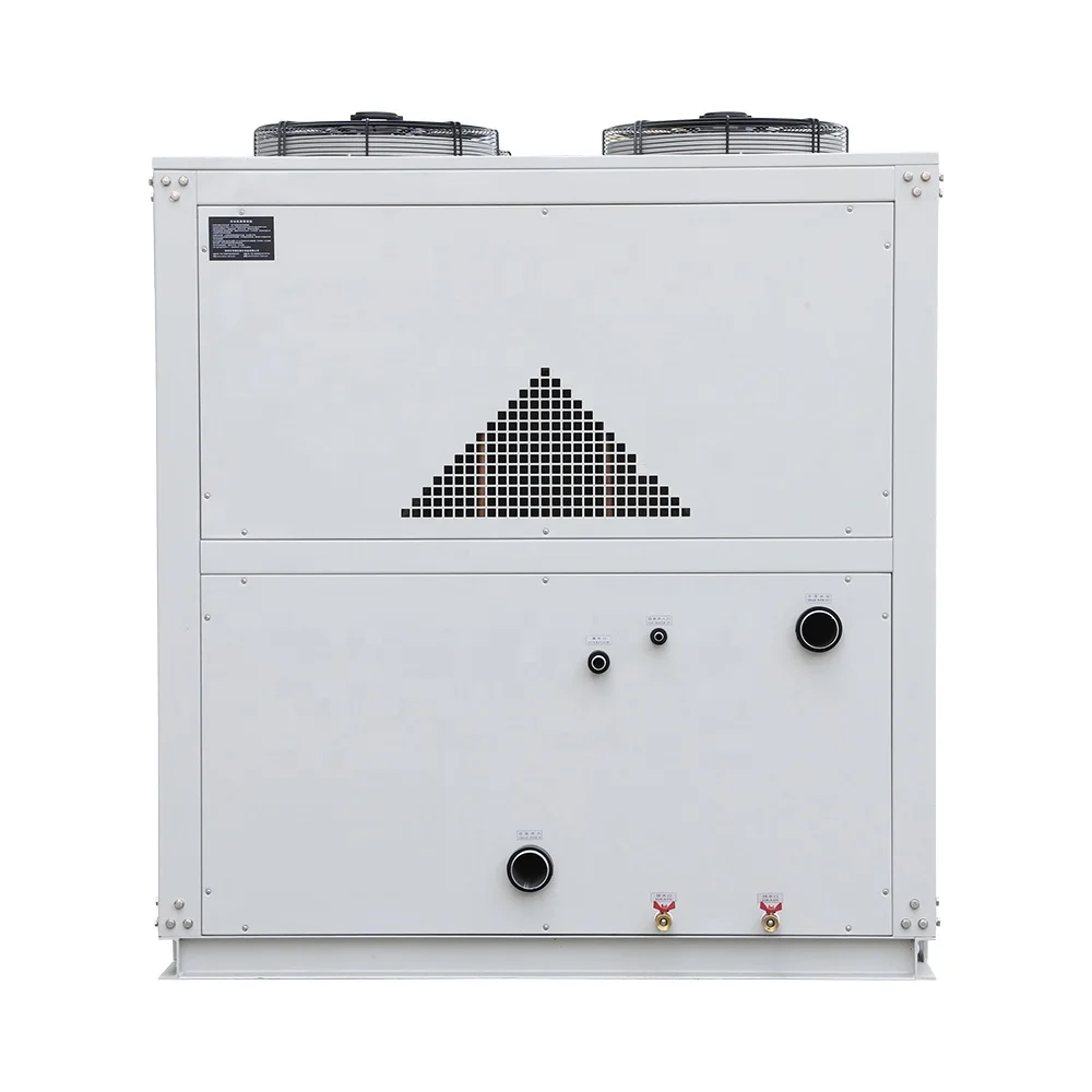 Low Temperature 15 Ton Glycol Ice Rink Chiller Aluminum Finned Copper Tube + Axil Fan Shell and Tube Hermetic Scroll (piston)