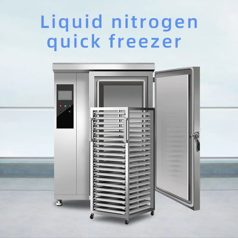 Ultralow Temperature 1500Kg Liquid Nitrogen Iqf Cabinet Quick Freezer Machine