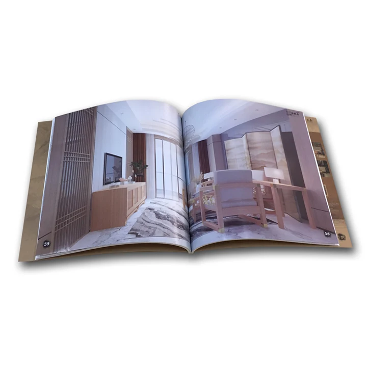 Custom Printing Magazine Brochure Booklet Printing Full Color Photo Album Book Softcover Catalogue Printing