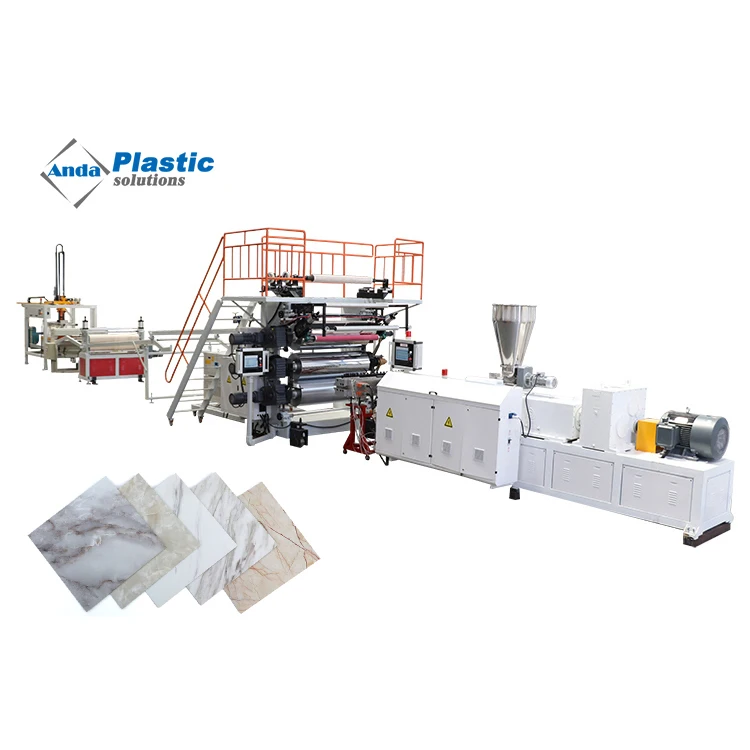 Plastic Machines PVC Marble Wall Panel Production Line
