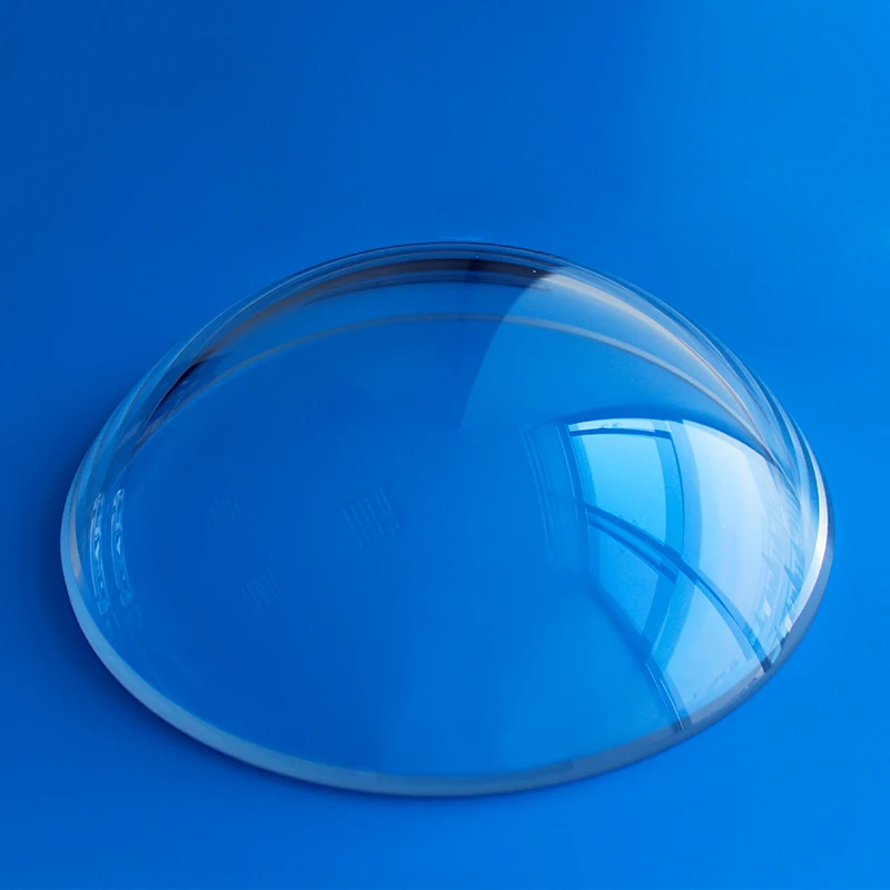 Optical glass dome lens for camera protective cover