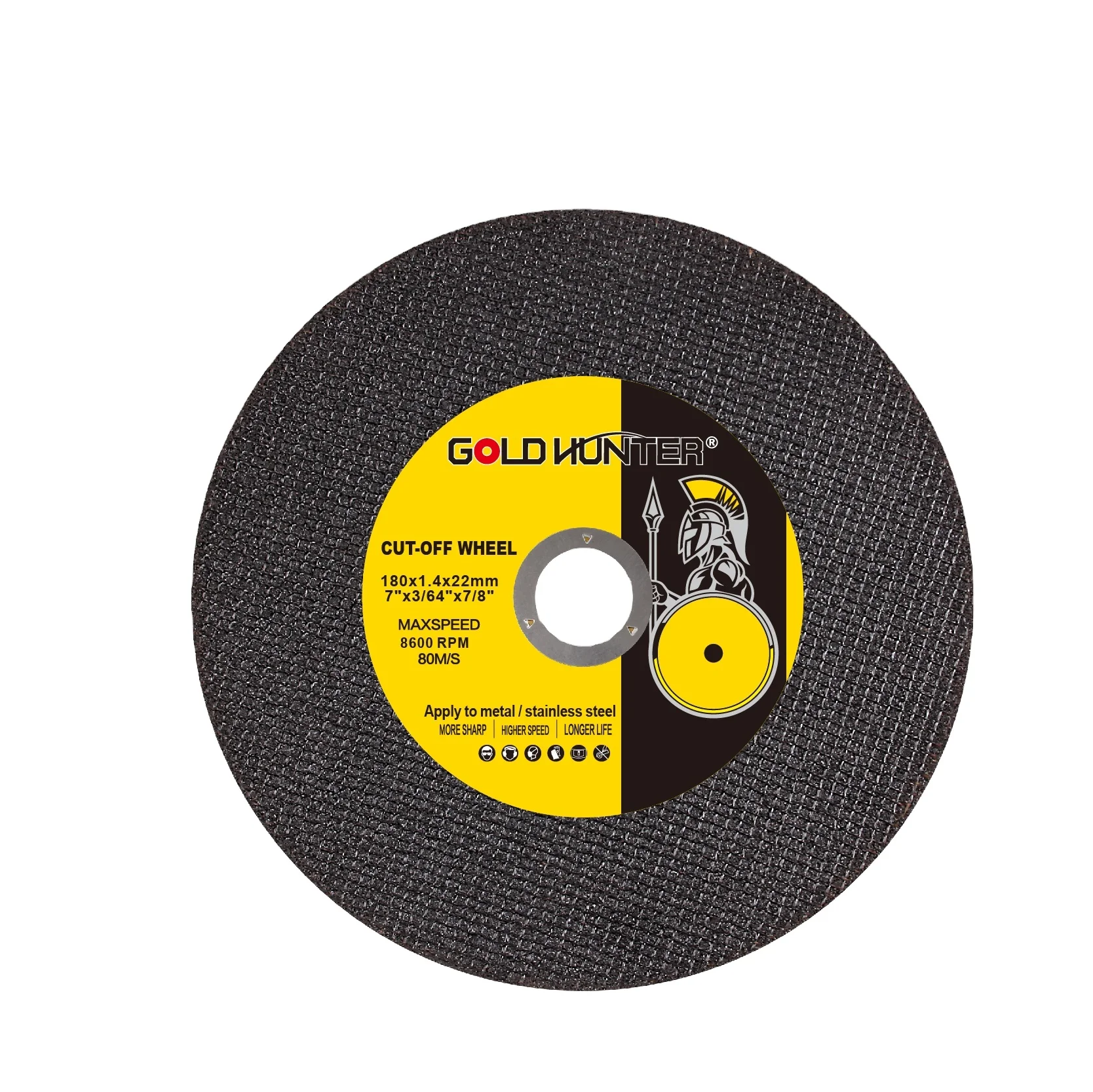 180 x 1.6 x 22.3 mm Cutting disc for INOX & STEEL high performance abrasive wheel