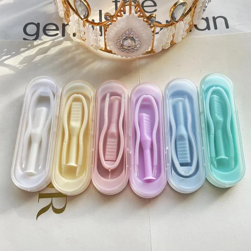 7*2.2*2.2cm Colorful Silicone Contact Lens Tweezers Wearing Picking Tool With Box Contact Lens Applicator Tool