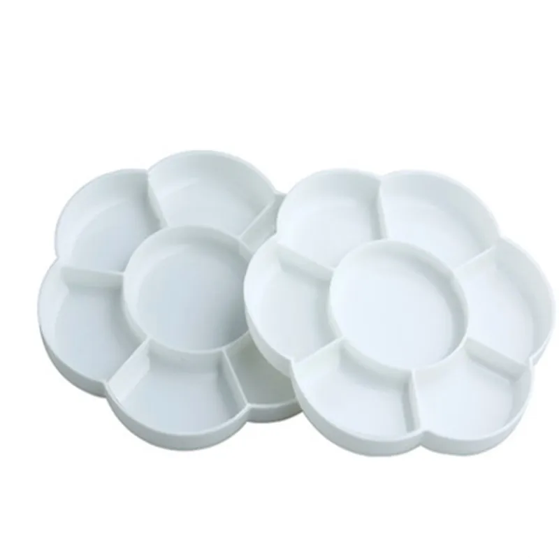 Multifunctional ceramic-like thickened watercolor painting plum blossom palette gouache Chinese painting pigment palette