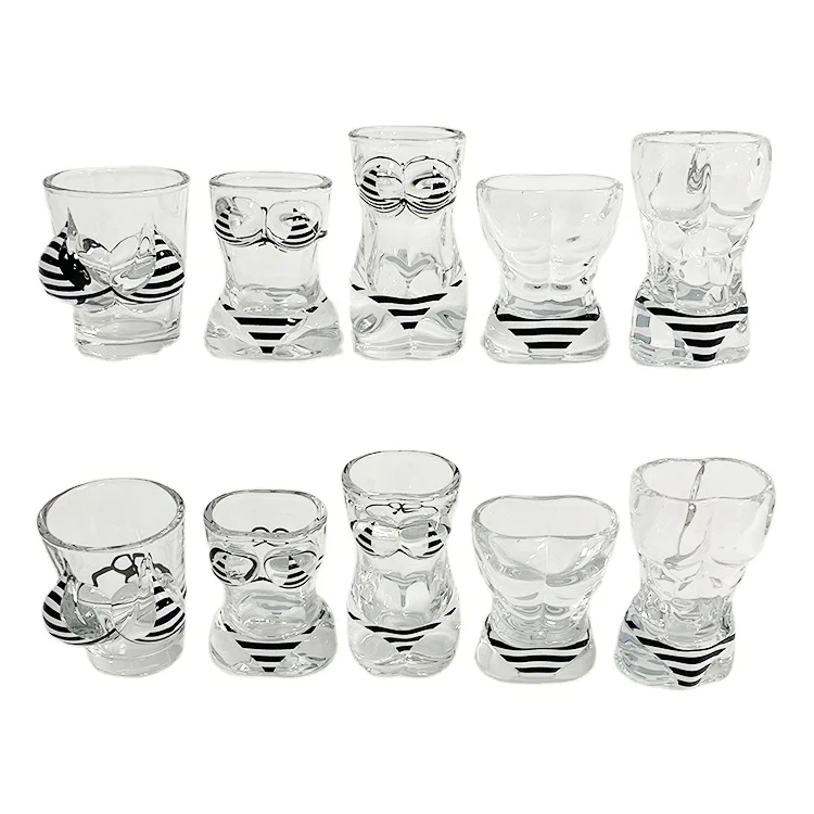 Уникальная форма бикини сексуальные очки для сувенирной чашки туристические женские нагрудные с печатной чашкой