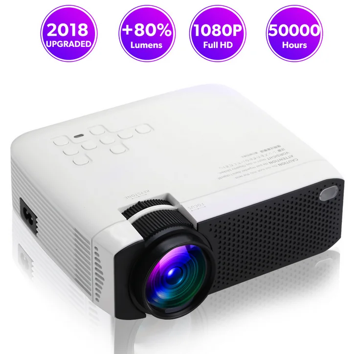 
Hot Selling Mini Portable Projector Home Theater Projector Office Students Class Family Projector Factory Supply Mobile Beamer 