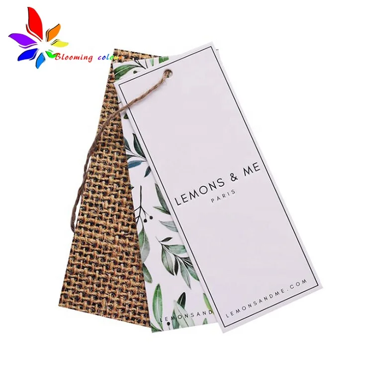 Cheap wholesale recycled paper brand  Barcode Feature hang tag for shoes