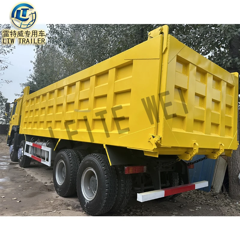 Sinotruck Howo 6x4 б/у 8x4 12 колесный самосвал 371 л.с. дизельный двигатель евро 2 ручной большой грузовик для продажи
