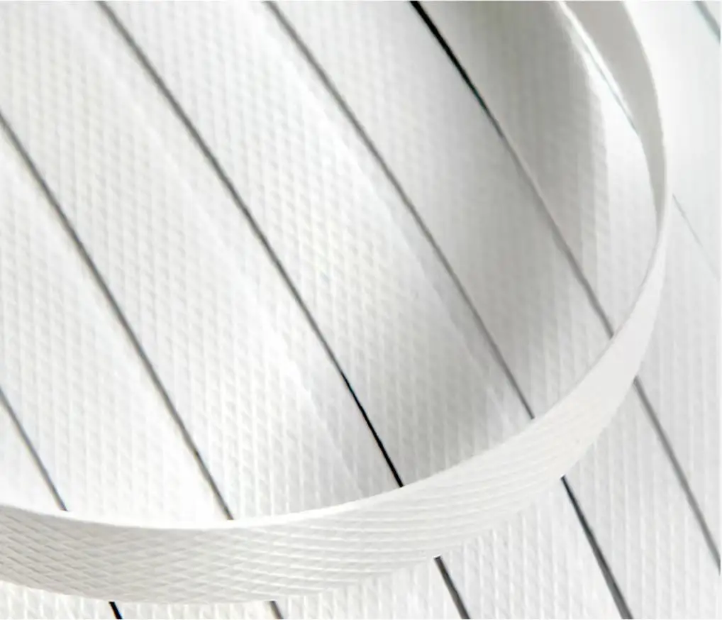 Strength 6000daN 19mm Wide Printable Heavy Duty Packaging Strapping Banding White Polyester (PET) Strapping Pallet Strap Coil