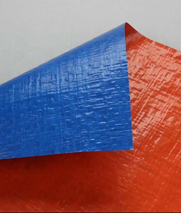 Оранжевый/синий ПЭ брезент