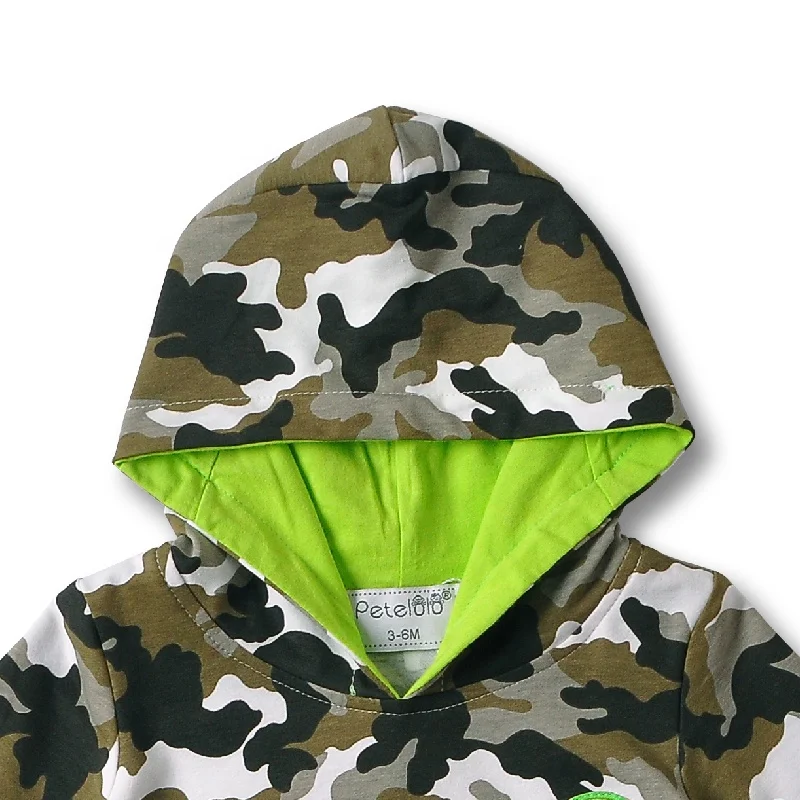 Petelulu Long Sleeve Warm Cotton Baby Boy Clothes Autumn Winter Romper Newborn Overall With Hooded