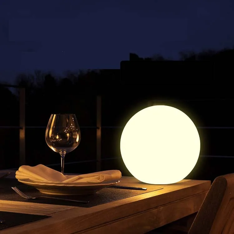 Quality Outdoor Led Solar Garden Lamp Beach Lawn Waterproof Led Ball Sphere Lamp for night club, beach, swimming pool