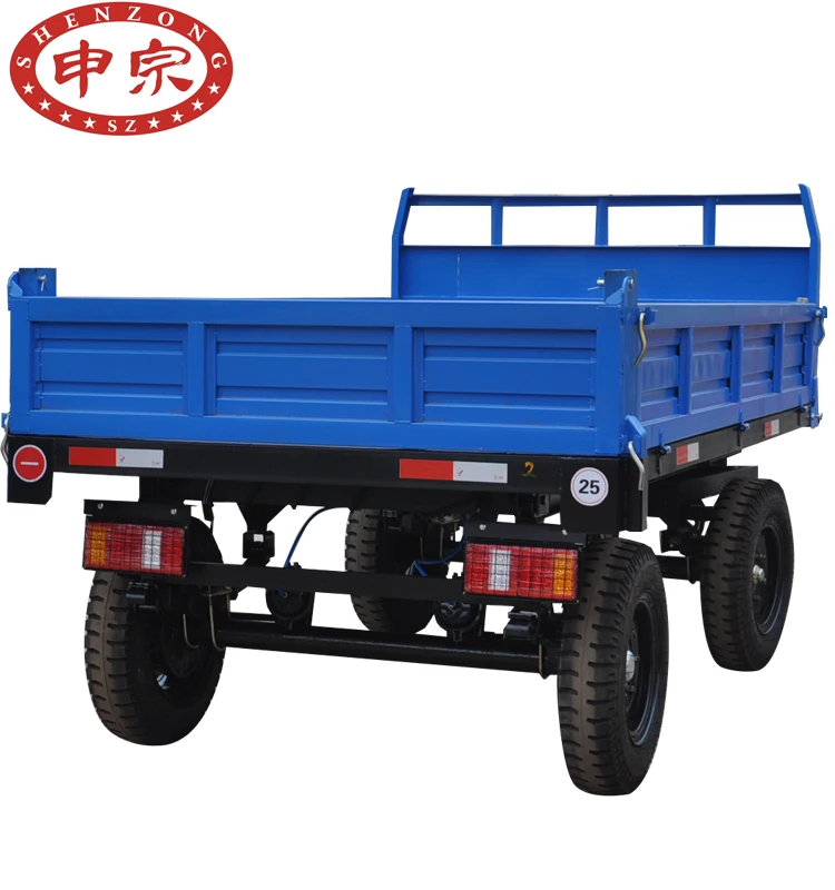 
4-wheel tipping agricultural tractor trailer farming trailer utility trailer 