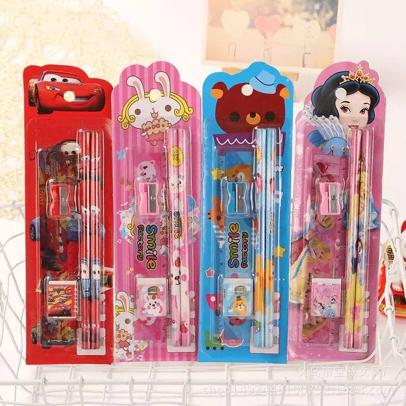 wood slat Painting Drawing Kids Art Set Gift Cover Custom Logo art coloring set pencil school kids set stationary