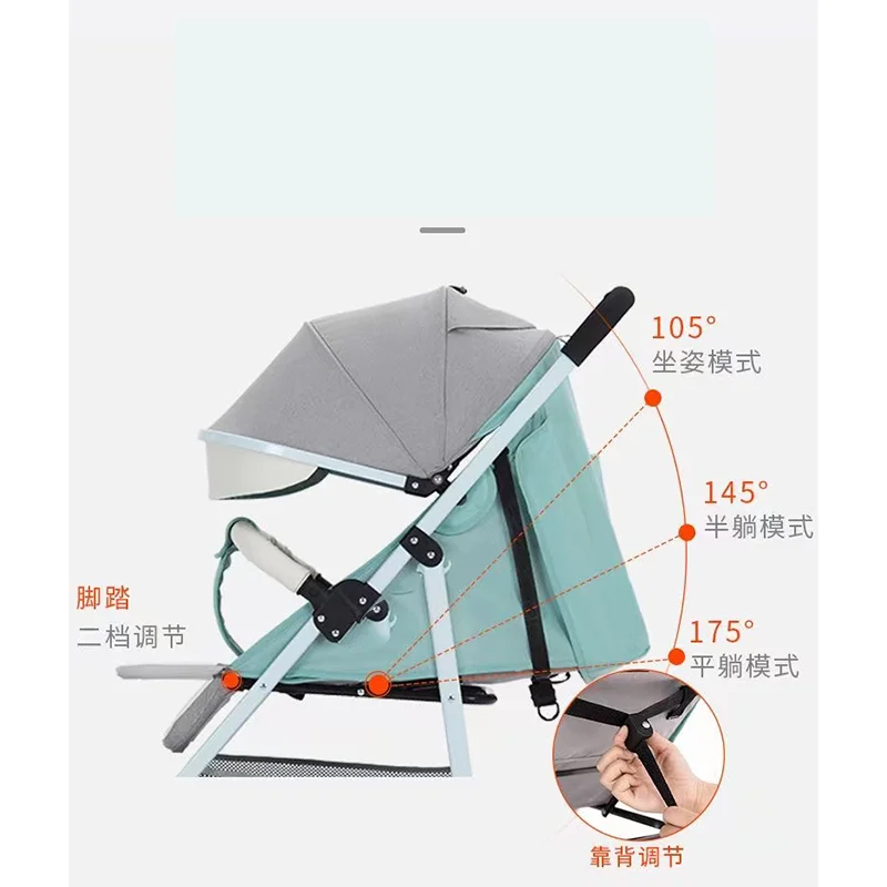 Sales Lead Lightweight Luxury Baby Stroller Folding Travel Carriage Give You And Baby The Most Intimate Care