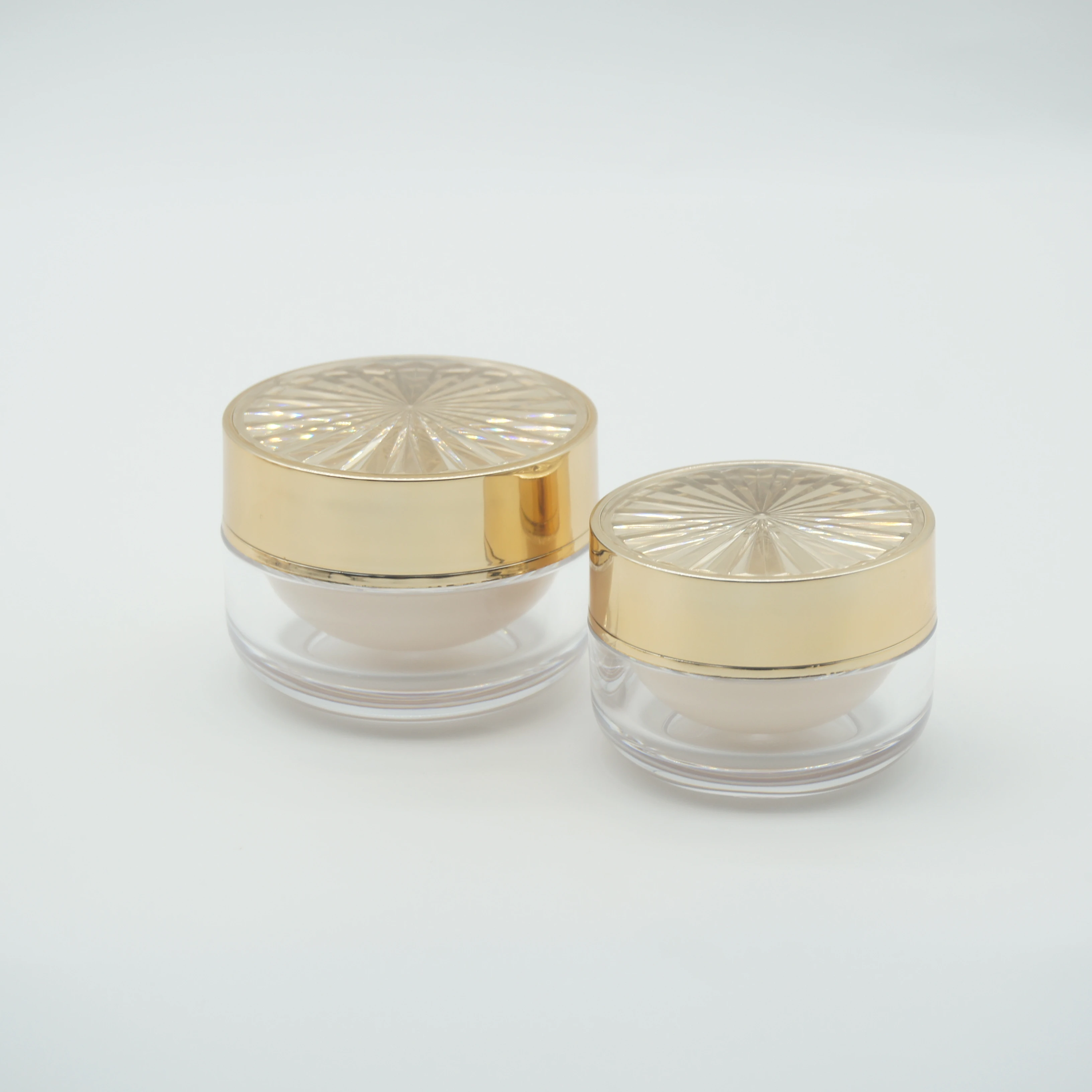 Cosmetic Lotion Spray Pump Bottles Acrylic Lids 30ml 50ml 100ml Empty Jars Plastic Containers Wholesale Screen Printing Surface