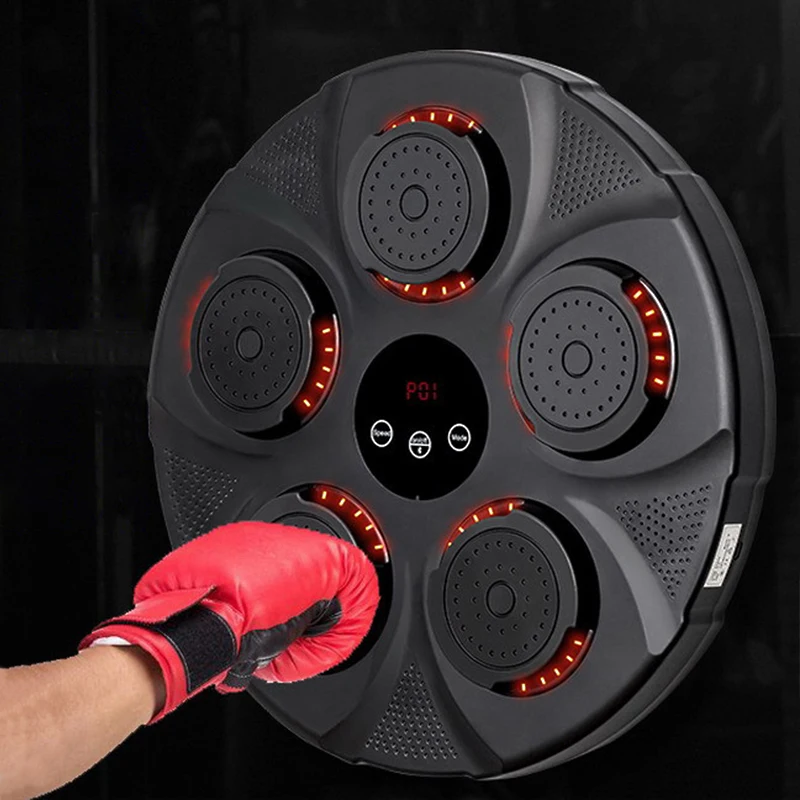 Новый стиль Ударная Машина для бокса тренировочная умная музыкальная настенная подушка светящийся электрический умный музыкальный боксерский аппарат