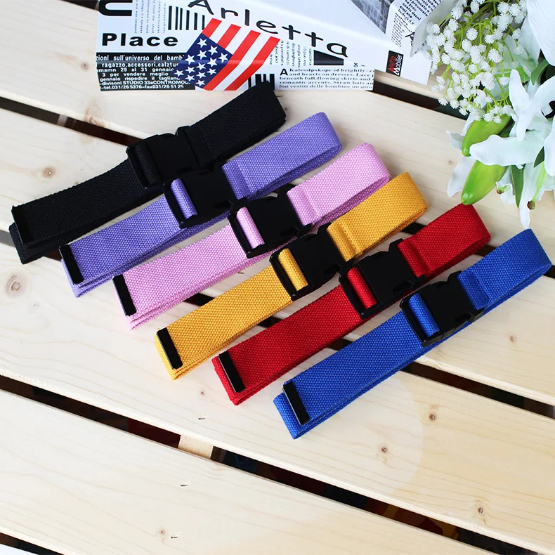 Chinber Best Sale High Quality Colorful All-match Long Canvas Belt