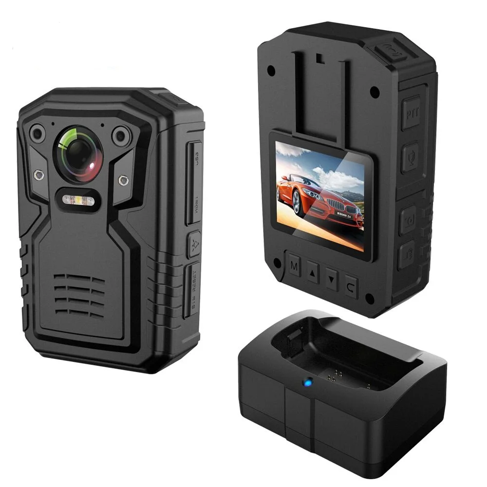 GPS Highlight Display Screen GPS Positioning body-cam Real-time live streaming 1080P Body Worn Camera