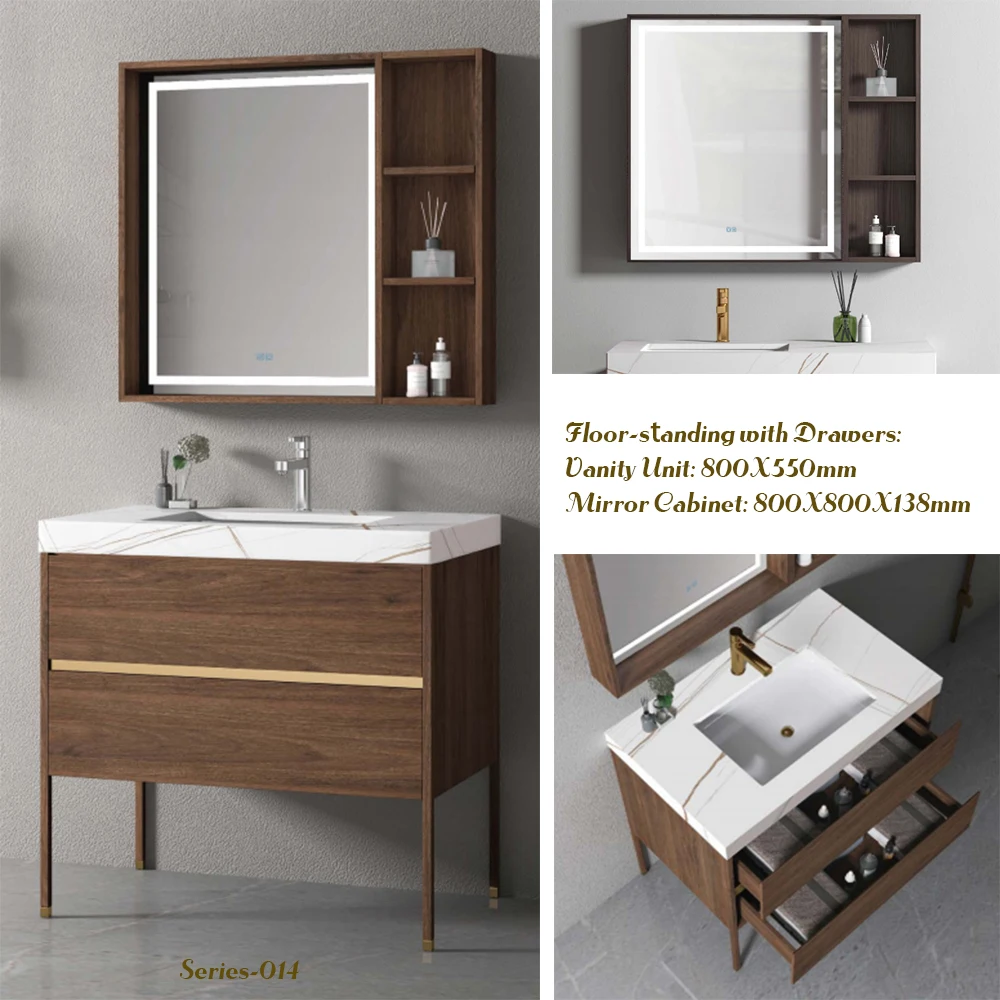 Мебель для гостиниц YIDA, водонепроницаемый деревянный шкаф для ванной комнаты в европейском стиле