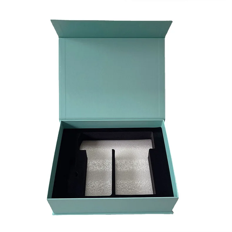 China factory custom logo eco friendly skincare paper box cosmetic empty cream packaging folding book shape paper box with foam