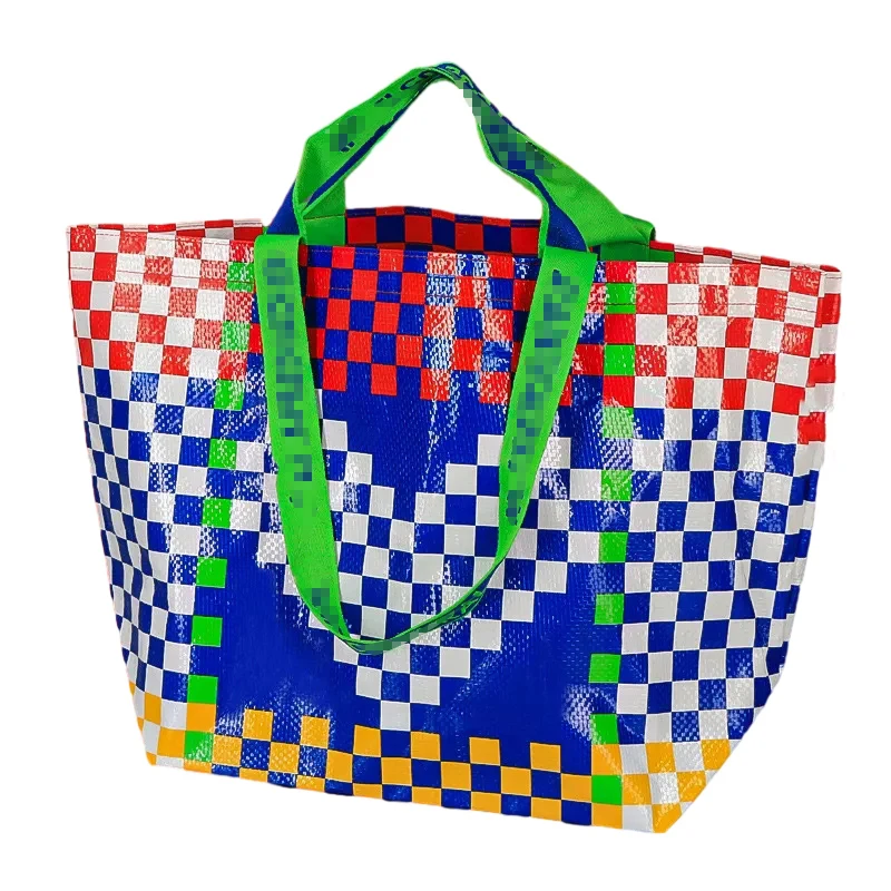 Custom OEM PP Tote Handbag Large Reusable Clothing Shopping Non-Woven Tote Bag Bopp Laminated PP Woven Bags With Logo
