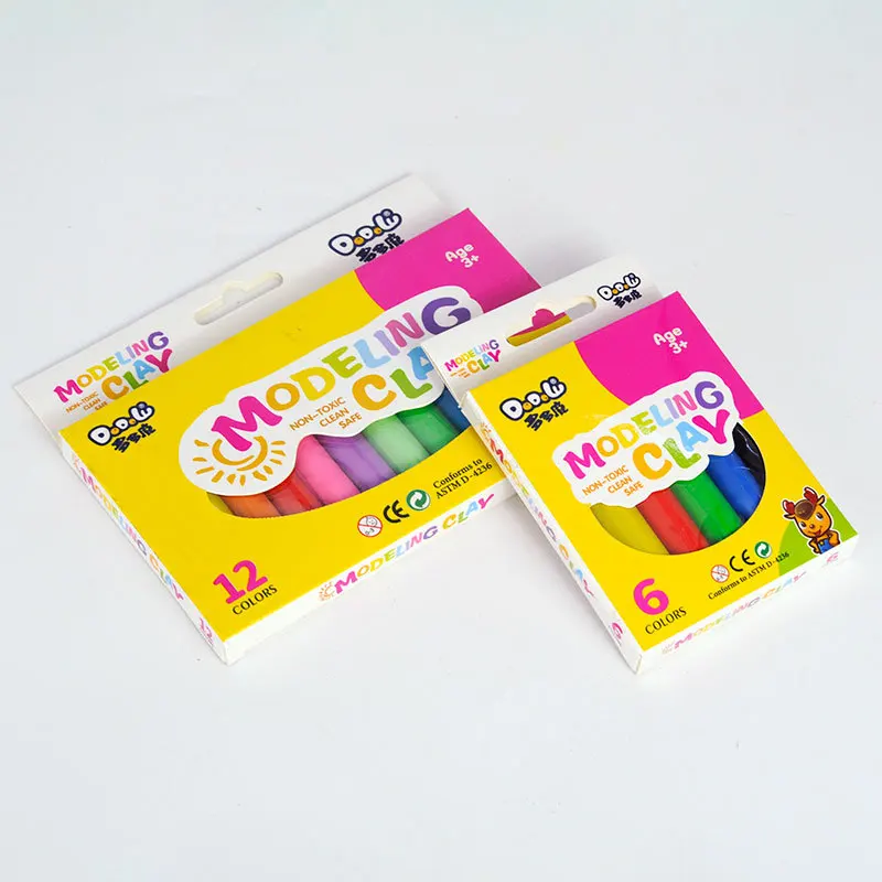 YIHENG colored clay plasticine toy for children DIY 6 color 12  color box