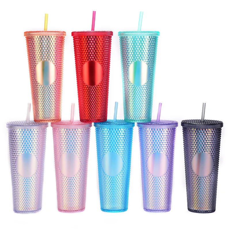 Wholesale Eco Friendly Products 2024 Plastic Durian Water Cup Double Wall  Cups With Lids And Straws Mugs Custom Water Bottle