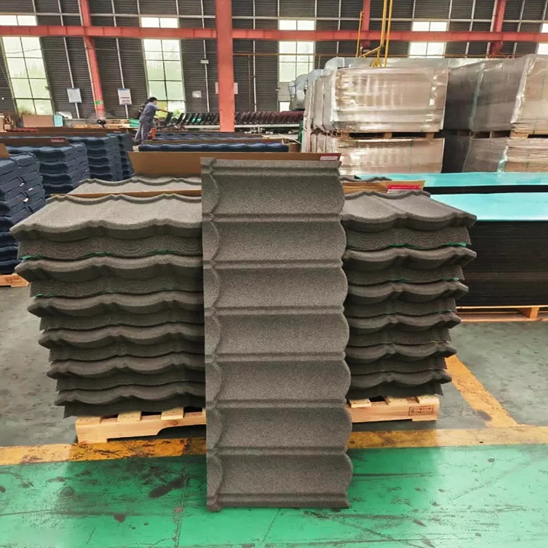 0.30mm Bond Roofing Shingle Type Building Material Stone Coated Metal Roof Tile Aluminum Zinc Steel Sheet in Stock