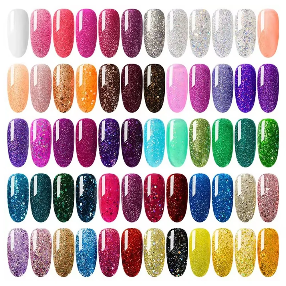 RONIKI nail supplies gel polish private label wholesale acrylic hema free uv gel polish glitter soak off gel nail polish oem