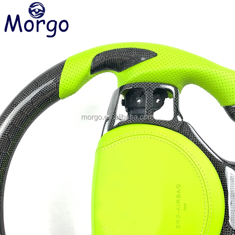 Carbon Fiber Steering Wheel Fit for Lexus IS250 IS300 IS 250 300 NX CT200h 2014 TO 2021 Green Car Steering Wheel Customizable Co