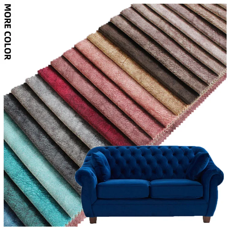 Home textile 100% polyester printing holland velvet sofa fabric knitting upholstery holland velvet for sofa furniture fabric