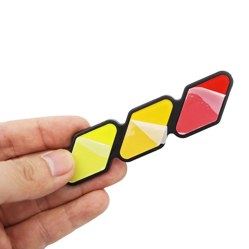 Tri-color Grille Badge Emblem Stickers Decals Auto Car Accessories Car Styling For Toyota Tacoma 4Runner Tundra