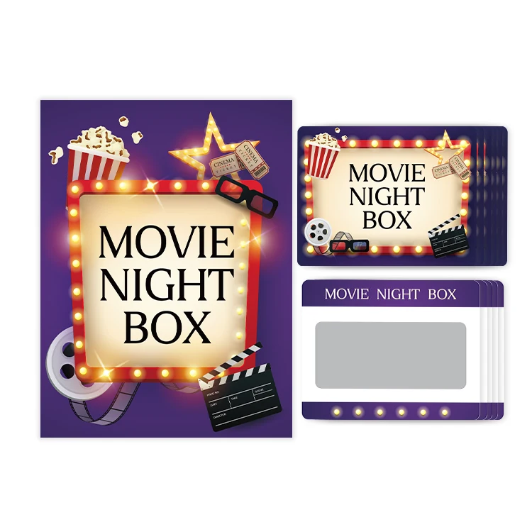 Custom Printing Movie Night Good Ideas Card Games Unique Date Deck Scratch Off Cards Romantic Gift for Couples