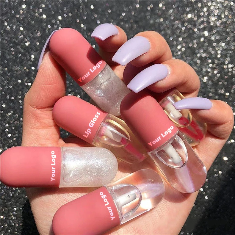 2021 оптовая продажа, новый популярный мини-тюбик для блеска для губ в форме таблетки 4,5 мл, пустой маленький пластиковый контейнер для блеска для губ 3 мл, размер образца