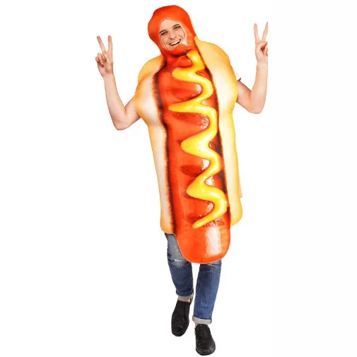 Halloween Hot Dog Stage Performance Costumes One size Performance Costumes Perfect for RolePlaying Dress-Up